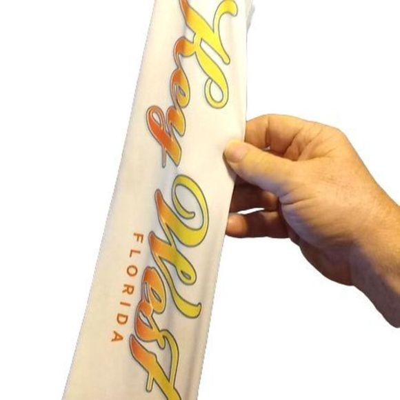 Reel Time White Long Sleeve Key‎ West Graphic Tee Men's Size Medium - Picture 6 of 7